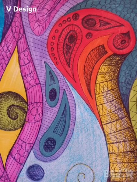 Абстрактна картина "Метаморфоза", снимка 1