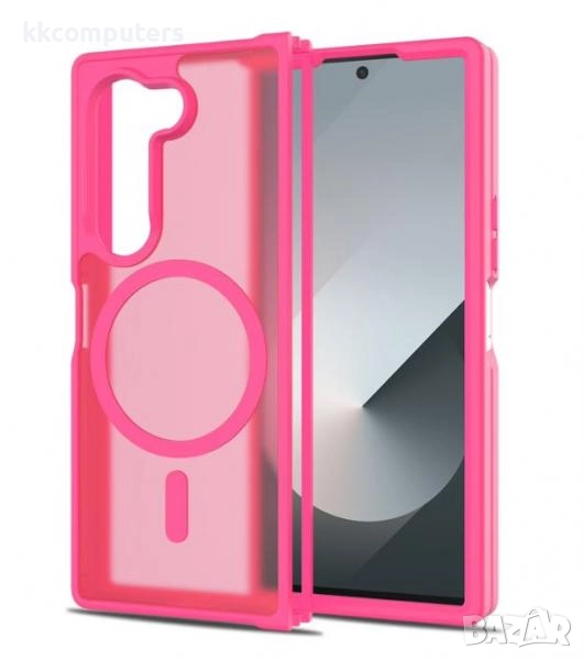 Калъф силикон мат MagSafe / Цикламен / за Samsung Z Fold 7 Баркод : 3132981, снимка 1