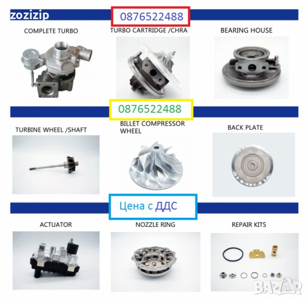 Турбо/turbo/турбина/средна част-Hdi,Cdi,Dci,Tdi/Турбо-Rail/Турбо-Technics за Мазда/Mazda, снимка 1