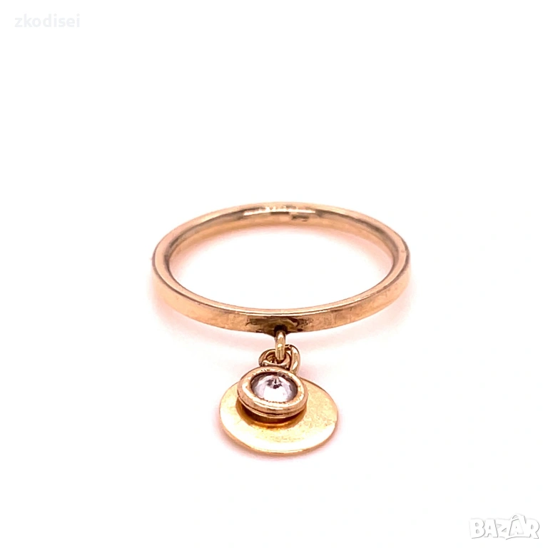 Златен дамски пръстен 2,53гр. размер:54 14кр. проба:585 модел:36000-5, снимка 1