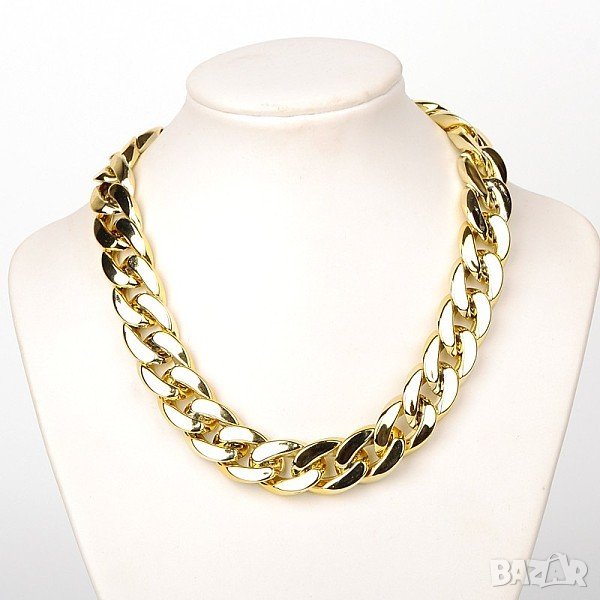 Ланец в златен цвят от медицинска стомана 60 см, снимка 1