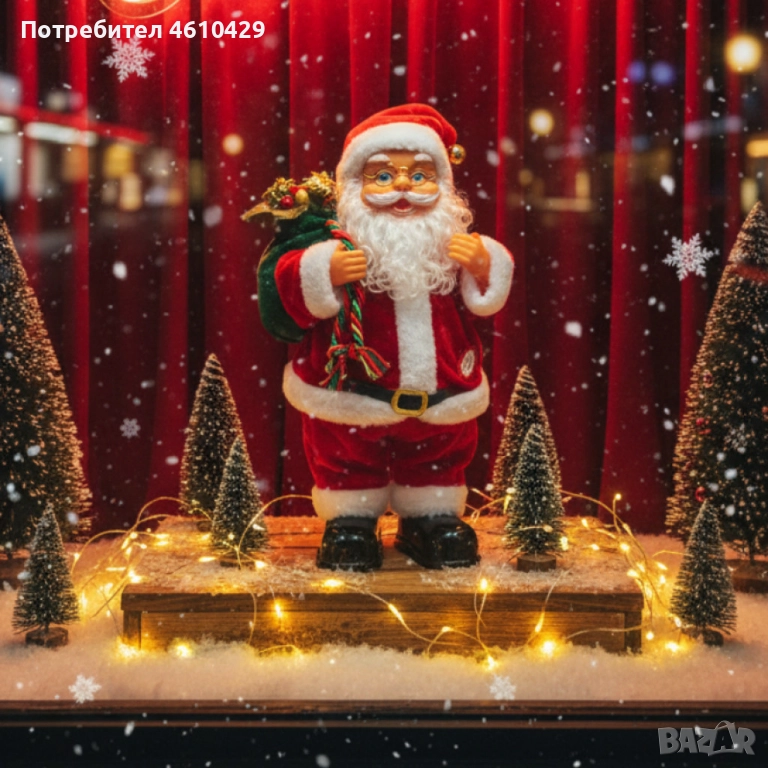 Танцуващ Дядо Коледа с музика и светлини – празнично настроение у дома, снимка 1