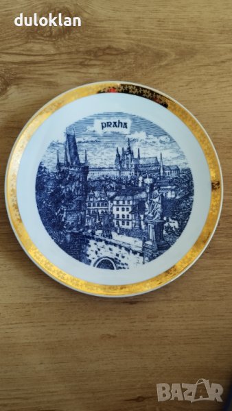  Декоративна чиния за стена.Страхотен изглед от Прага Чехия, снимка 1