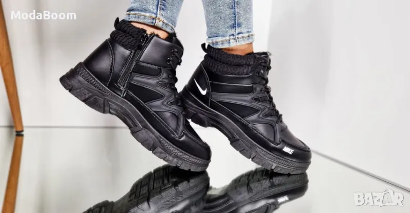 Nike черни дамски боти , снимка 1