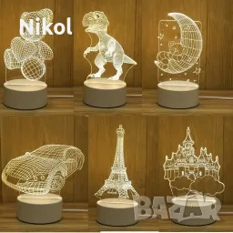 Нощна лампа холограма, снимка 1