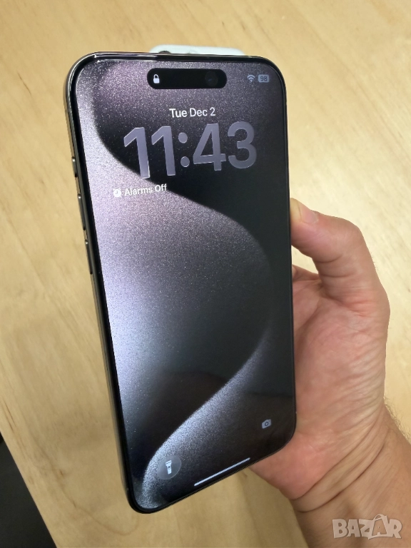 iPhone 15 Pro Max – Natural Titanium 256 GB – Отлично състояние, снимка 1