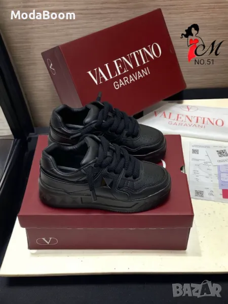 Valentino черни дамски маратонки , снимка 1