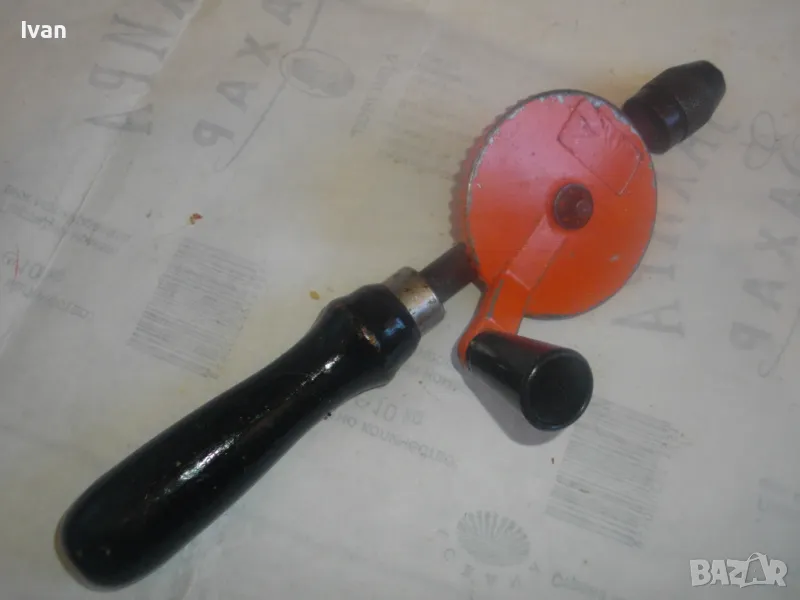 230мм/ф3мм МАЛКА МИНИ НЕМСКА ФРГ РЪЧНА БОРМАШИНА ДРЕЛКА МАТКАП ЗА ФИНИ ПРОБИВИ ОТЛИЧНО СЪСТОЯНИЕ , снимка 1