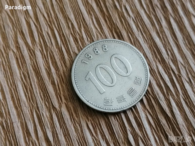 Монета - Южна Корея - 100 вона | 1988г., снимка 1