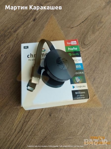 TV приемник Chromecast HDMI FullHD Смарт Хромкаст за телевизор, снимка 1