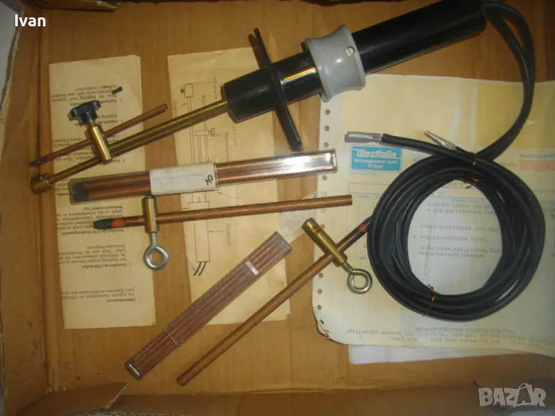 НОВ WESTFALIA АПАРАТ ЗА ТОЧКОВА ЗАВАРКА С ЕЛЕКТРОДИ НЕМСКИ ОРИГИНАЛЕН КОМПЛЕКТ С ЕЛЕКТРОДИ, снимка 1