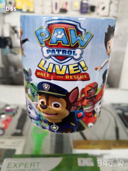 Бяла порцеланова чаша с изображение от детското филмче Пес патрул / Paw Patrol- Дизайн 1, снимка 1