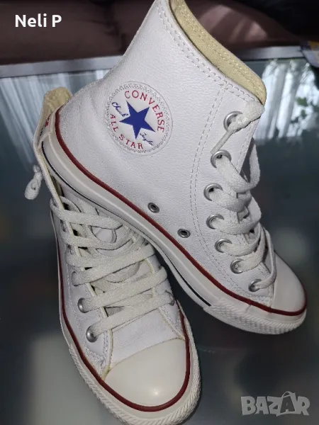 Кецове Converse-естествена кожа, снимка 1