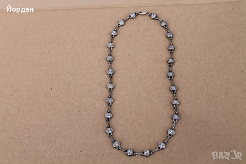Дамско сребърно колие , снимка 1
