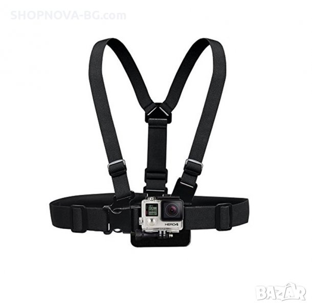 Универсална стойка за гърди GoPlus за захващане на екшън камери, снимка 1