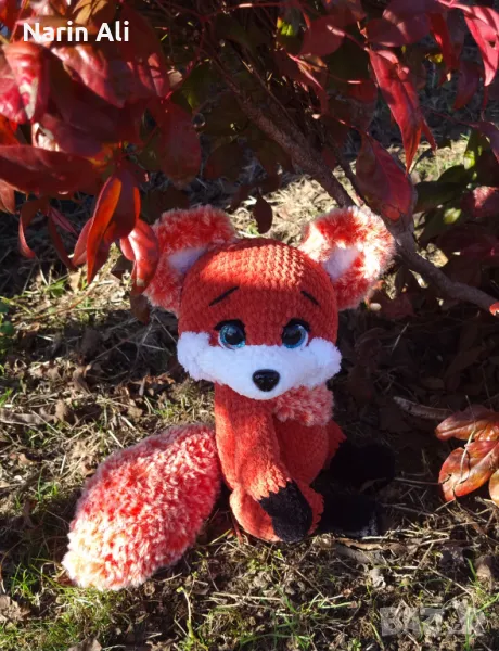 Плетена играчка - лисица, снимка 1