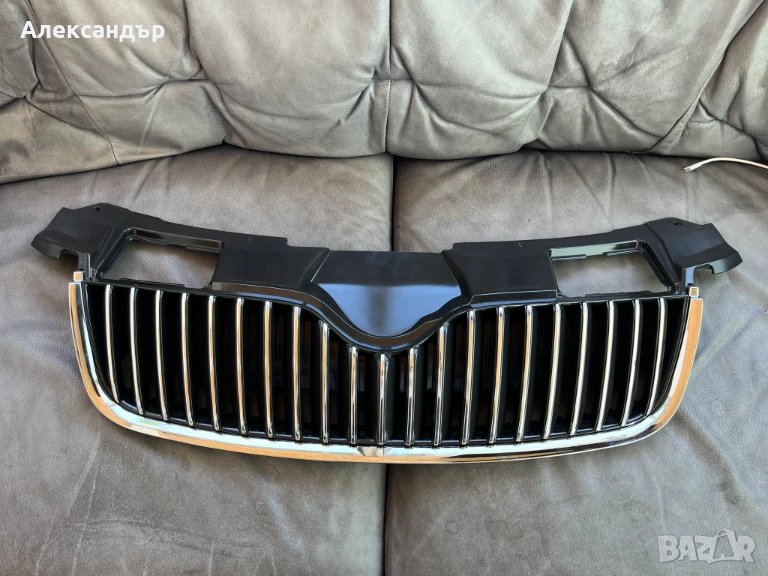Решетка в предната броня за Шкода Фабия и Румстър 2007-2014г., снимка 1
