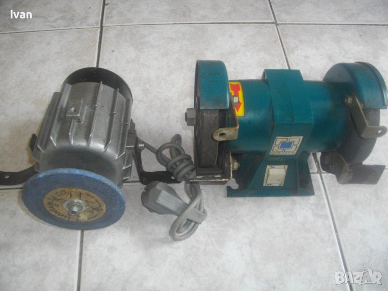 Бавна Скорост-75W/80-200W-Профи Обущарски Ел.Шмиргел-Герм/Холандия-RULER/CREUSEN-ф110мм, снимка 1