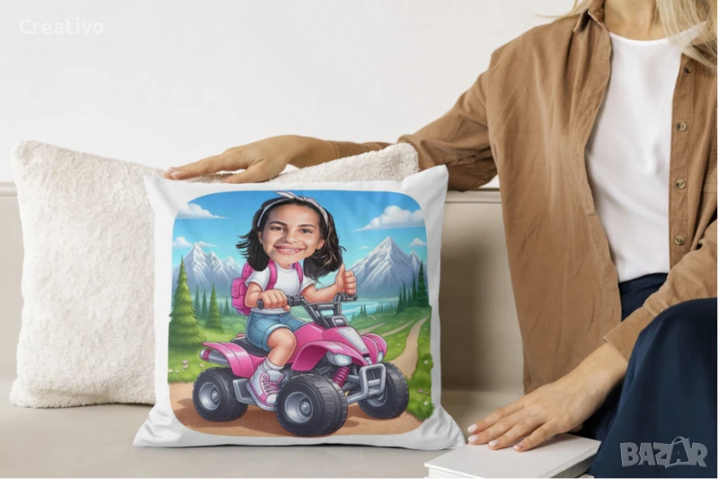 Карикатура в рамка/чаша/възглавничка-персонализиран подарък, снимка 1