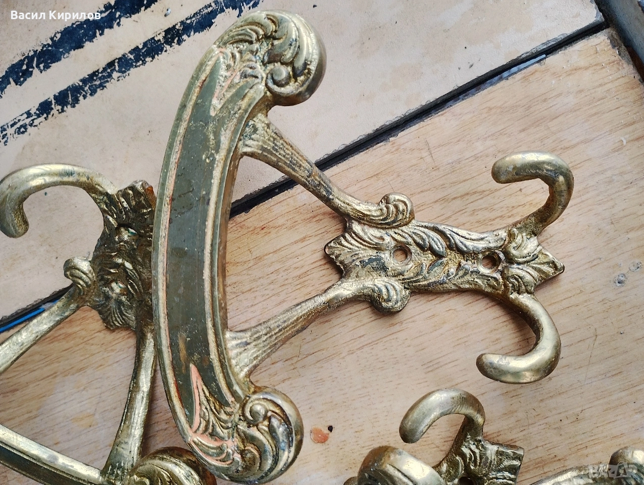 Месингови закачалки от соца , снимка 1