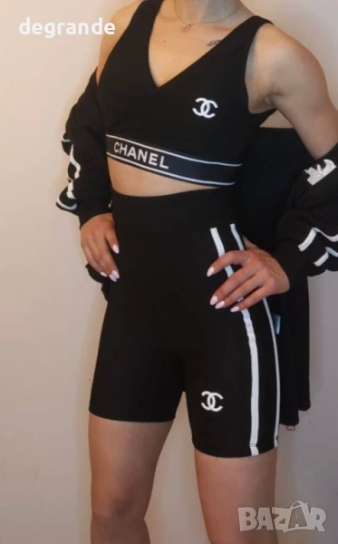 Дамски спортен сет от 3 части Chanel, снимка 1