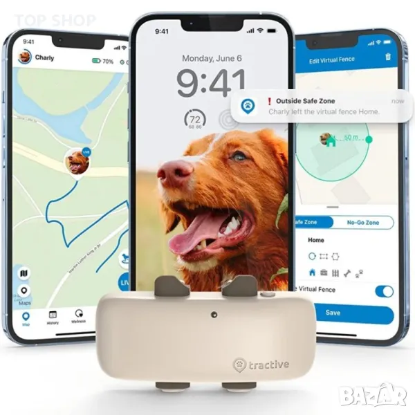 Водоустойчив GPS тракер за кучета, снимка 1