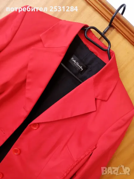 Червено сако , спортно-елегантно сако Betty Barclay, размер L, снимка 1