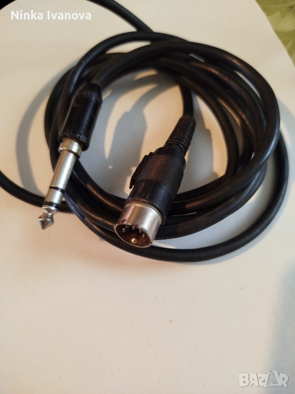 Аудио кабел, конектор., снимка 1