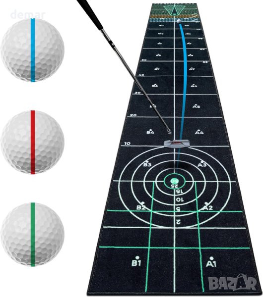 AI Golf Високотехнологична подложка за практикуване на голф 4,2 м, снимка 1