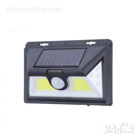 LED Диодна Соларна Градинска лампа Automat 44 COB +8 LED, С PIR Датчик , снимка 1