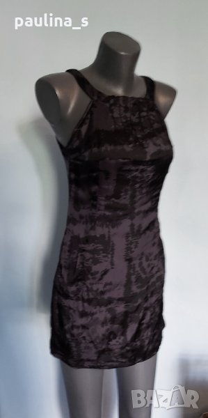 Дизайнерска рокля от коприна с хастар "trf" USA / малък размер , снимка 1