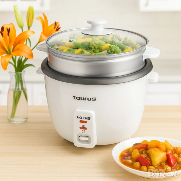 RICE CHEF - Уред за приготвяне на ориз, 1,8L / 700W, снимка 1