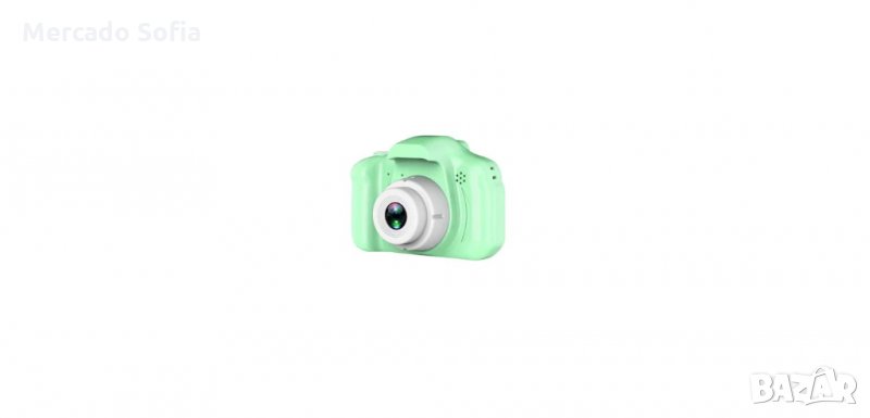 Дигитален детски фотоапарат, камера за снимки, игри и видео, слот за SD карта, Зелен, снимка 1