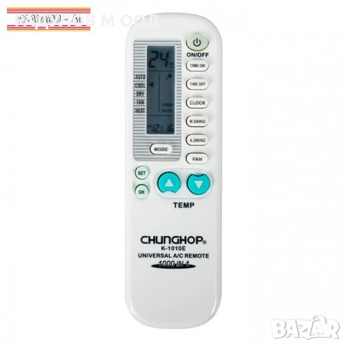 Универсално дистанционно за климатик К-1010Е / 636, снимка 1