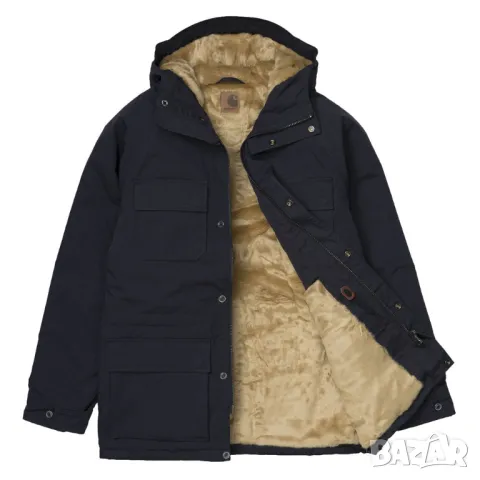 Carhartt WIP Mentley Jacket Dark Navy # L топло зимно мъжко яке, снимка 8 - Якета - 48290413