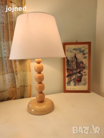 Модерна класическа лампа с абажур,настолна,нощна,за шкафче,за четене, снимка 4 - Настолни лампи - 22329147