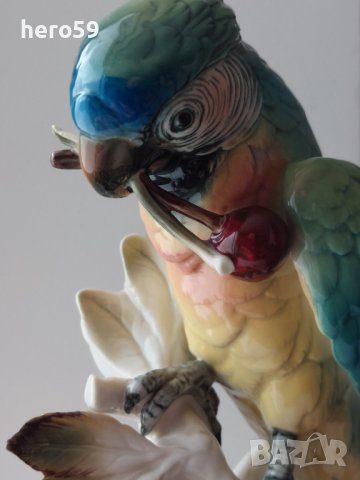 Порцеланова фигура-Папагал;  (Karl Ens, Germany)Продаден, снимка 14 - Антикварни и старинни предмети - 40747685