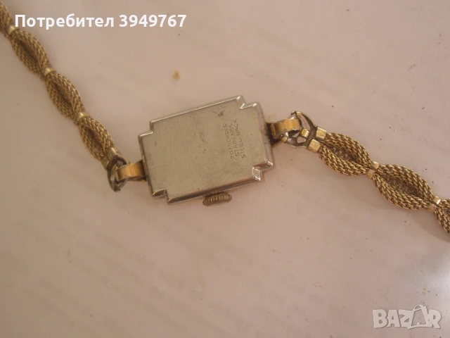 Стар позлатен дамски часовник, снимка 2 - Дамски - 50658352