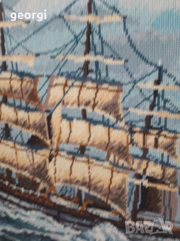 Немски гоблен кораб , снимка 3 - Гоблени - 32374919