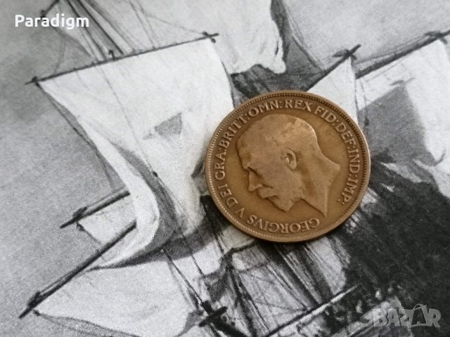 Монета - Великобритания - 1 пени | 1913г., снимка 2 - Нумизматика и бонистика - 28054625