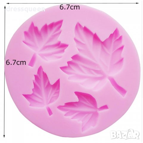 3840 Молд с форма на листа силиконов, снимка 3 - Аксесоари за кухня - 39890577