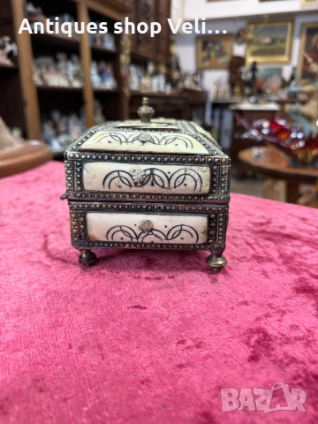 Стара кутия за бижута №7479 , снимка 4 - Антикварни и старинни предмети - 52050035