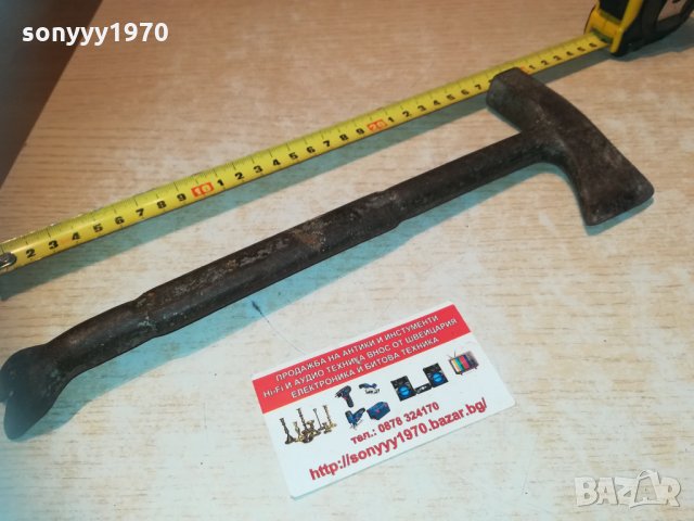 антика-руска брадва/чук/кози крак 2803211956, снимка 16 - Колекции - 32337059