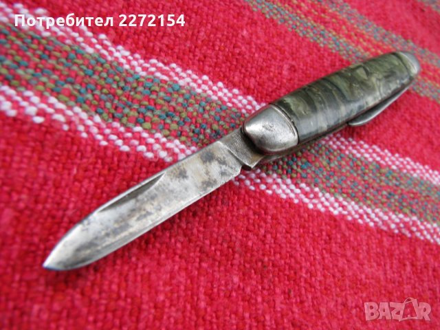Британско ножче ножка с 2 остриета, снимка 1 - Антикварни и старинни предмети - 28377515