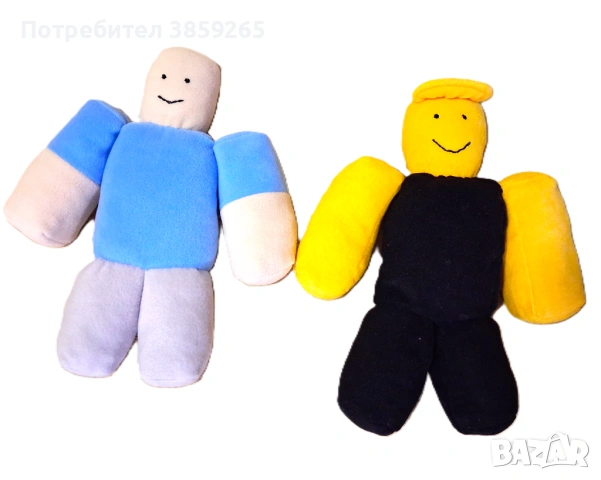 Плюшена играчка Roblox Noob. 