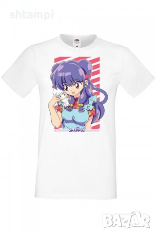 Мъжка тениска Ranma Shampoo,Анимация,игра,Празник,Повод,, снимка 2 - Тениски - 38122451