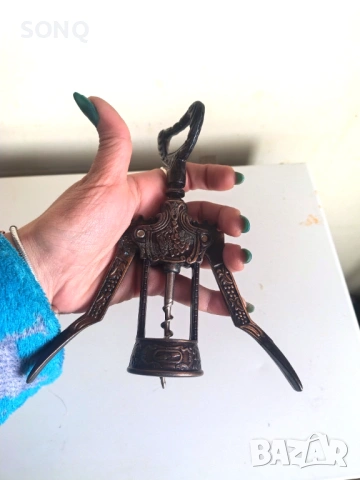 Страхотен Антикварен Тирбушон, снимка 6 - Антикварни и старинни предмети - 53456780