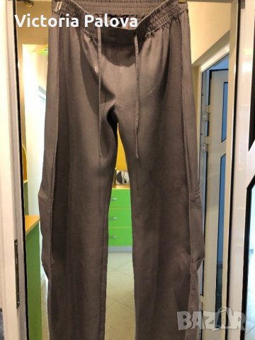 Хубав ленен панталон,интересен модел, снимка 2 - Панталони - 28821715