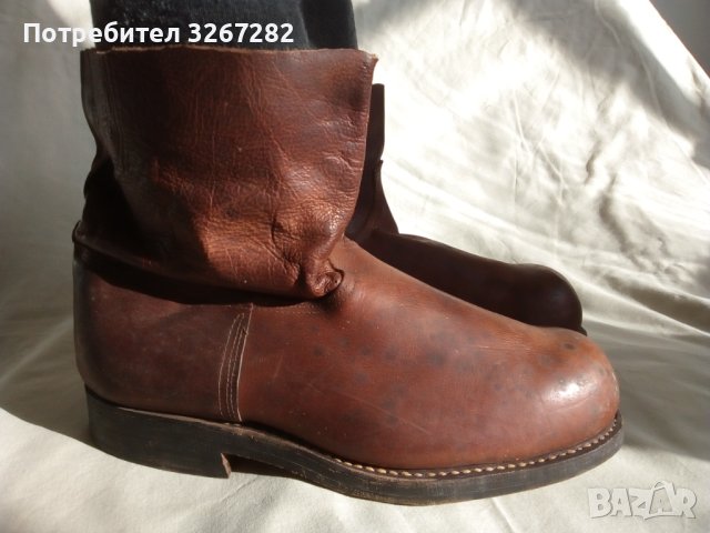 Ботуши, Военни, Естествена Кожа, Къси Кончови, снимка 12 - Антикварни и старинни предмети - 44068875