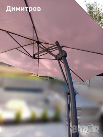 Градински чадър тип кокиче 3 метра, снимка 4 - Градински мебели, декорация  - 51316709